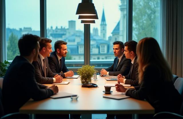 Conseil RH – réunion stratégique dans un bureau parisien